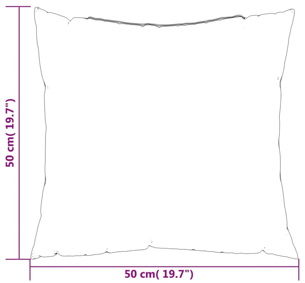 Almofadas de sofá 4 pcs 50x50 cm tecido vermelho