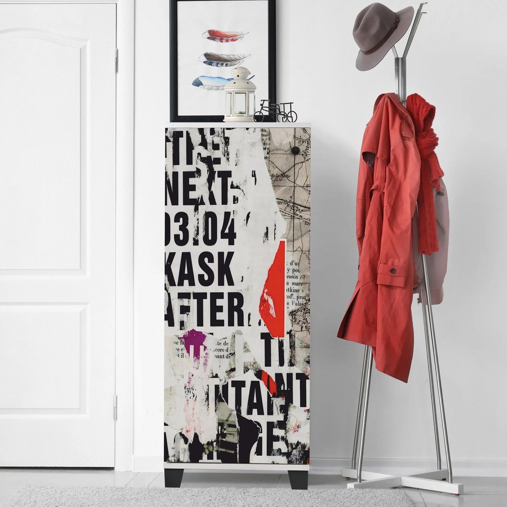 Sapateira Filinta – Branco – 50x127x38 cm
