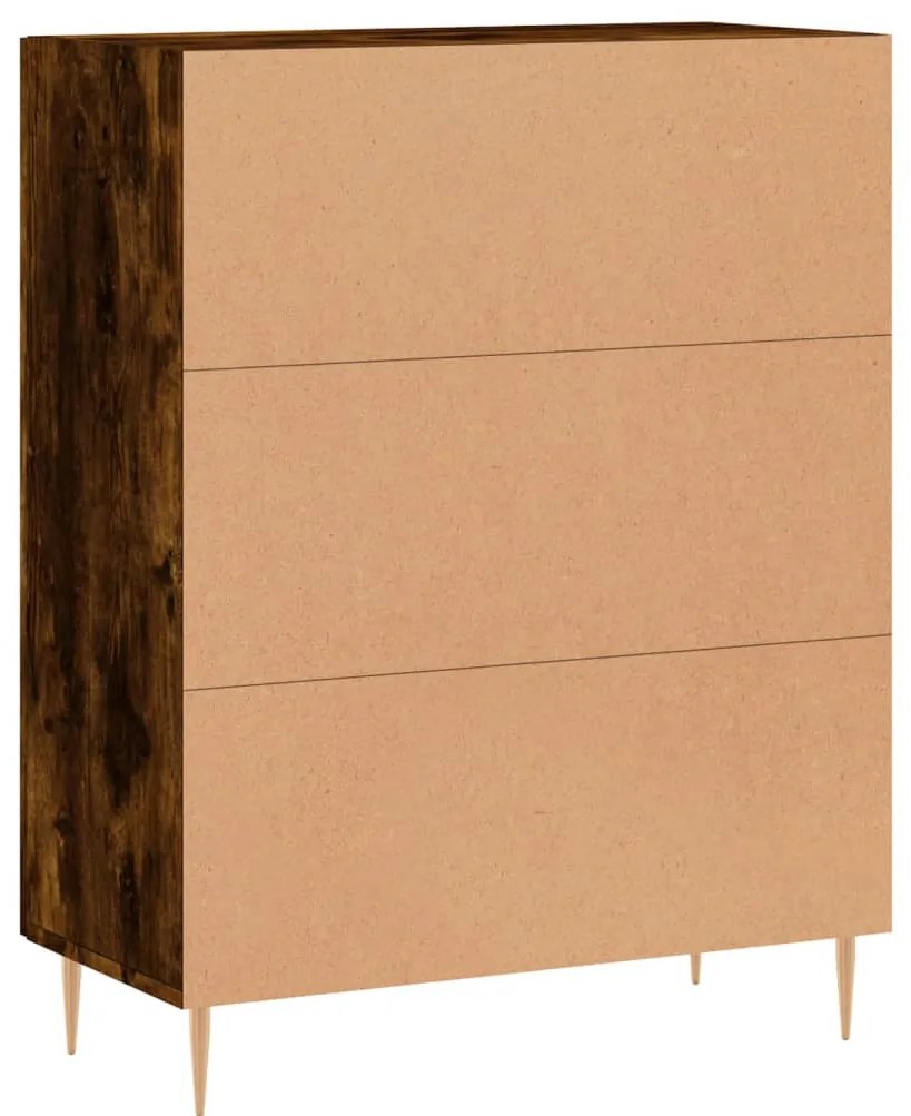 Aparador 69,5x34x90 cm derivados de madeira cor carvalho fumado