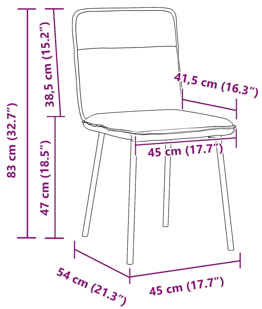 Cadeiras de jantar 2 pcs veludo preto