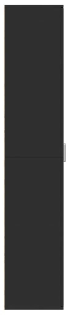 Aparador alto 60x35x180 cm derivados de madeira preto