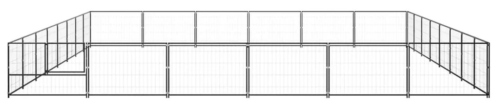 Canil para cães 48 m² aço preto