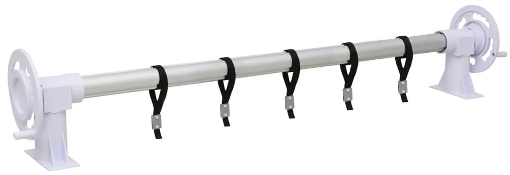 Enrolador para cobertura de piscina com base de plástico