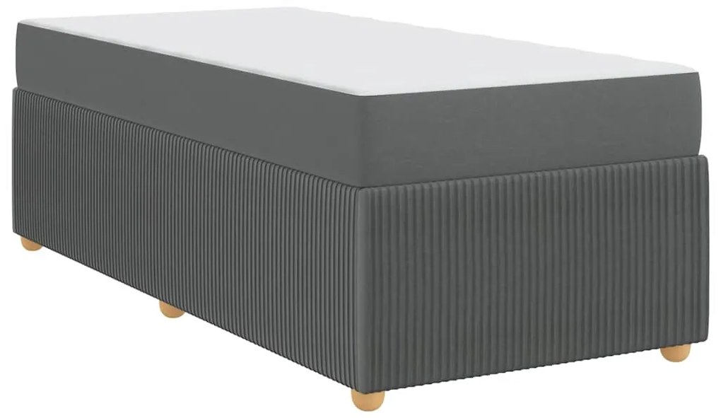 Estrutura da Cama Outros Cinzento escuro 90 x 190 cm tecido