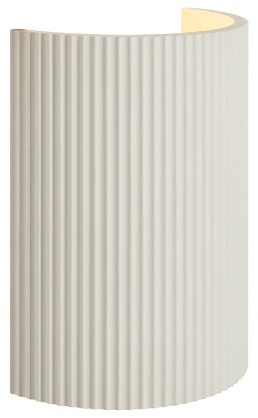 Candeeiro de Parede Escandinavo Bege Oval - Plaster