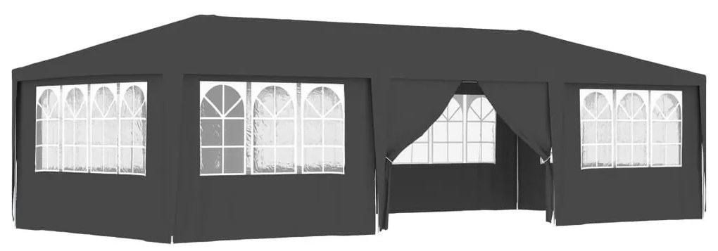 Tenda festas com paredes laterais 4x9m 90g/m² antracite