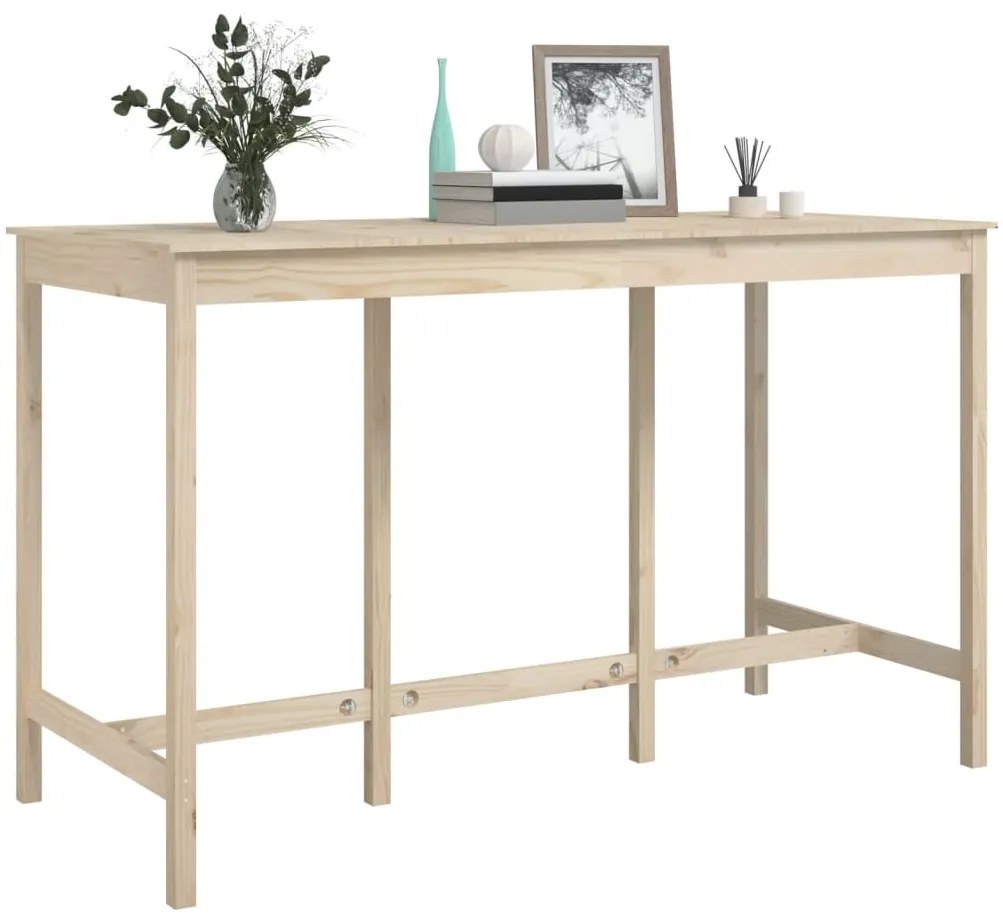 Mesa de bar 180x80x110 cm madeira de pinho maciça