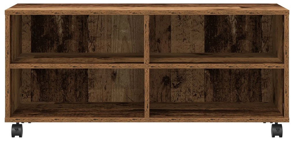 Cômoda para TV vidaXL Madeira Velha 90x35x35 cm Madeira Engenharia