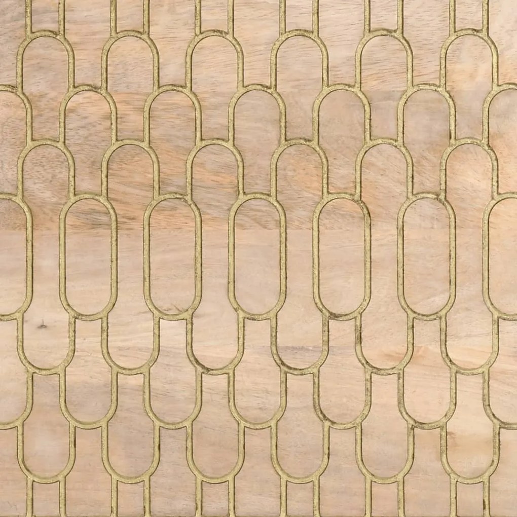 Móvel de apoio 80x33x75 cm madeira de mangueira maciça