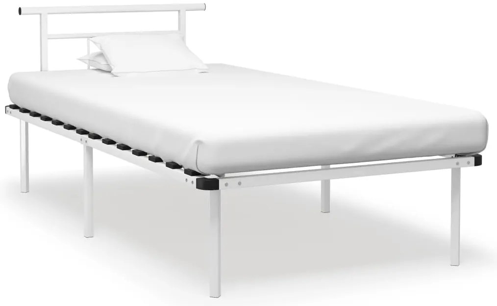 Estrutura de cama 100x200 cm metal branco