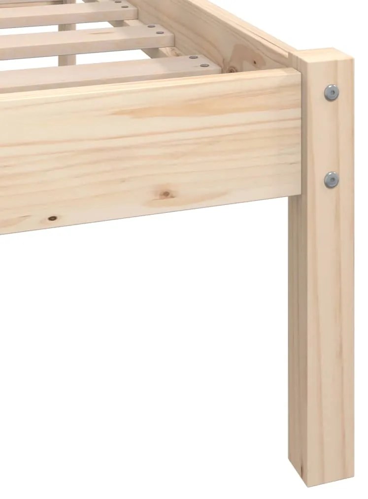 Estrutura de cama 90x200 cm pinho maciço