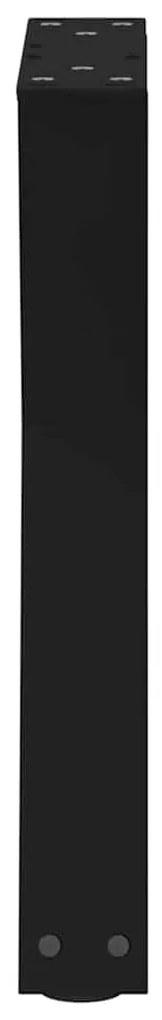 Pés para mesa de centro 2 peças preto 28x(42-43,3) cm aço