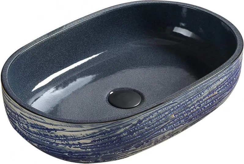 Mexen Alita lavatório de bancada 58 x 39 cm, azul - 22045866