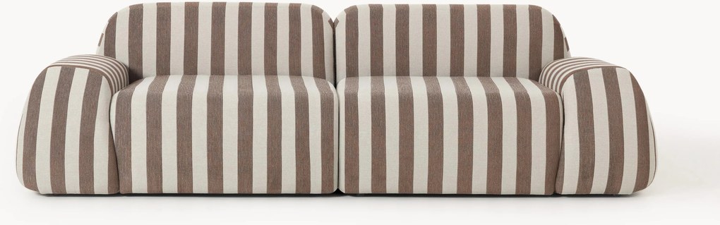 Sofá modular às riscas Wolke (3 lugares)