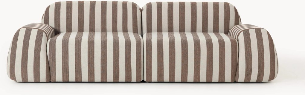 Sofá modular em teddy Wolke (3 lugares)