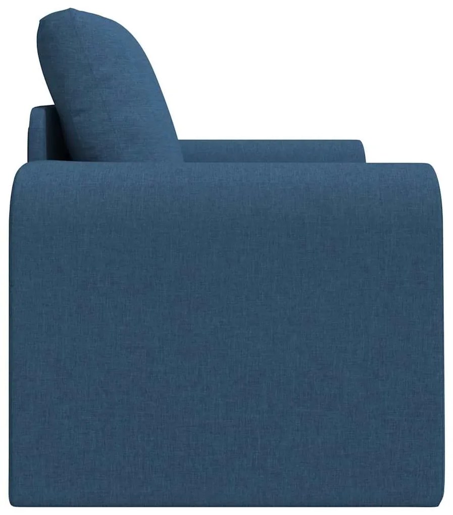 Sofa-Cama 2-em-1 Azul 98x71x83 cm Tecido