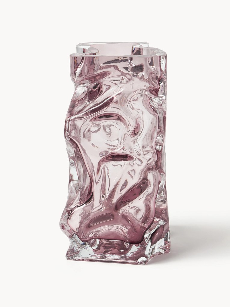 Jarra em vidro artesanal Ice, Alt 25 cm