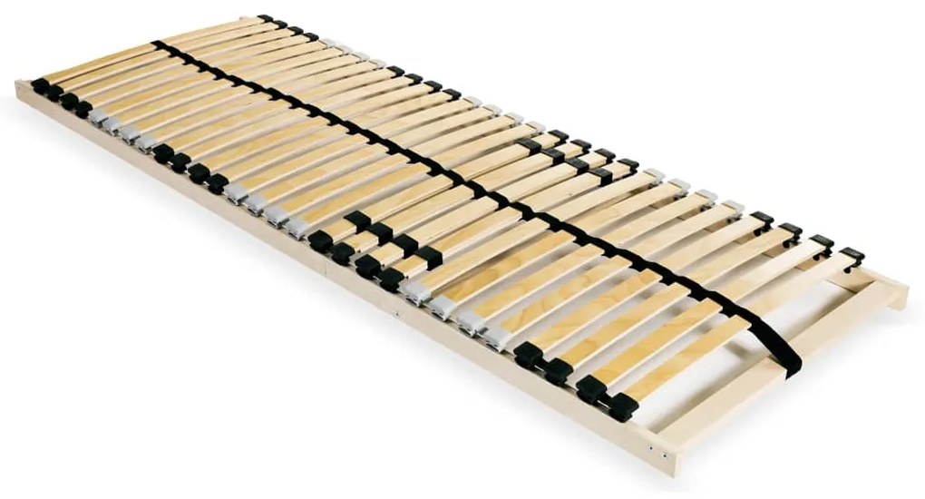 246443 vidaXL Estrado de ripas com 28 ripas 7 zonas 70x200 cm