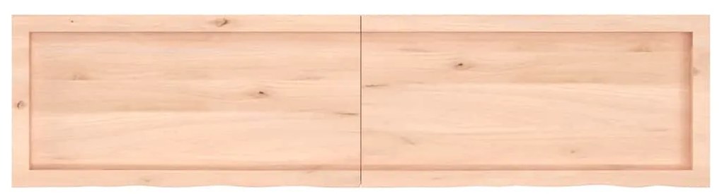 Prateleira de parede 160x40x(2-4)cm carvalho maciço não tratado