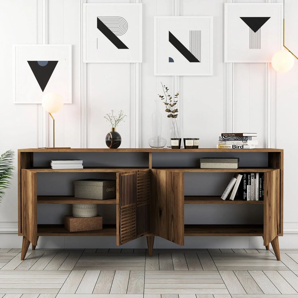 Console Milan – Nogueira – 180x78x35 cm