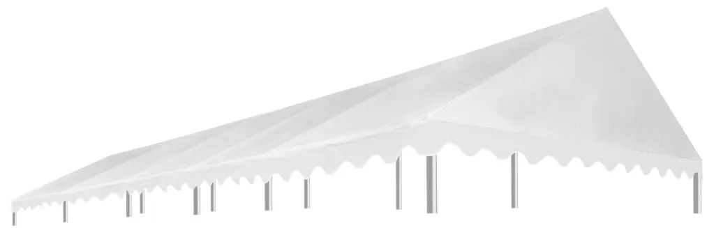 vidaXL Teto para tenda de festas 5x10 m 450 g/m² branco