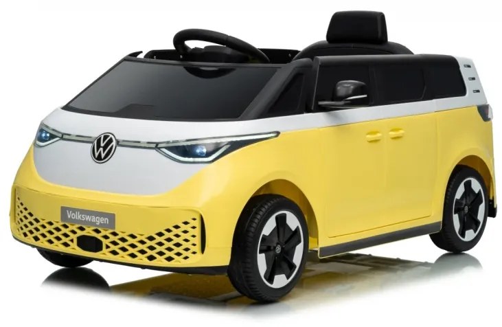 Carro elétrico para Crianças 12V Volkswagen ID BUZZ, Rodas Espuma EVA, assento couro ecológico Amarela