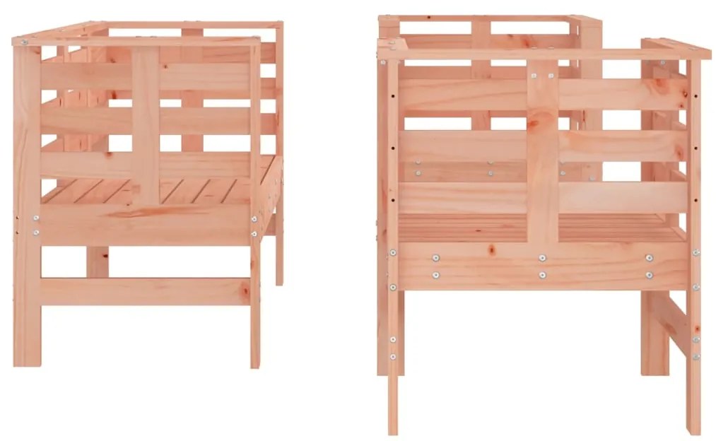 3 pcs conjunto lounge de jardim madeira de douglas maciça