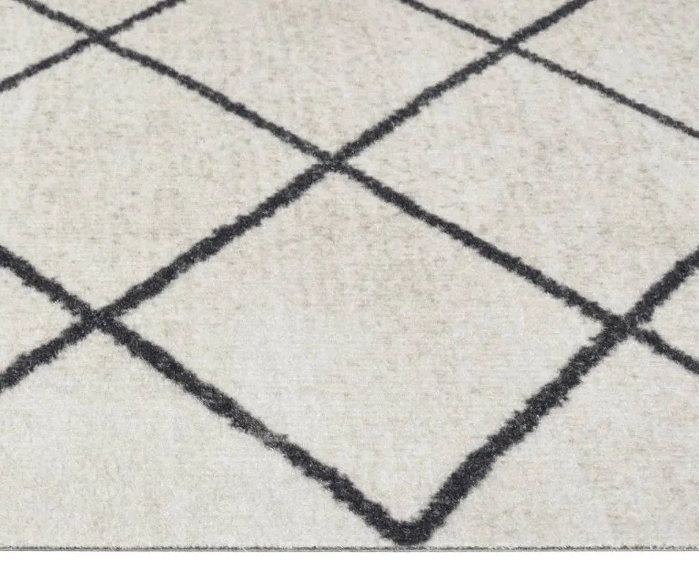 Tapete de cozinha lavável 60x180 cm veludo padrão quadrados