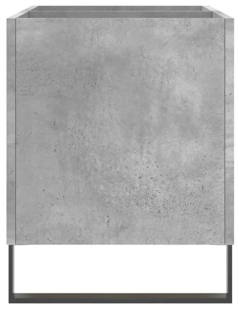 Armário p/ discos 74,5x38x48 cm derivados madeira cinza-cimento