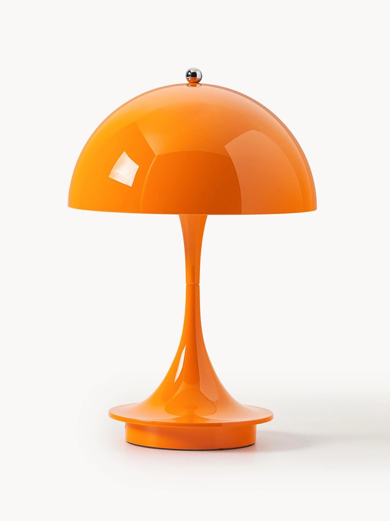 Candeeiro de mesa LED portátil e regulável Panthella, Alt 24 cm, Design Verner Panton