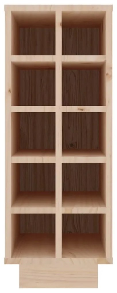 Garrafeira 23x34x61 cm madeira de pinho maciça