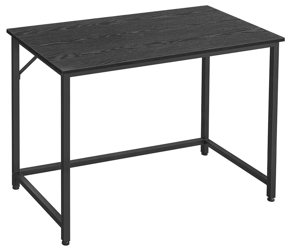 Mesa VASAGLE, Mesa de Computador Pequena, Mesa de Escritório, para Estudo, Quarto, 50 x 100 x 75 cm, Design Industrial, Estrutura de Metal, Preto LWD041B56
