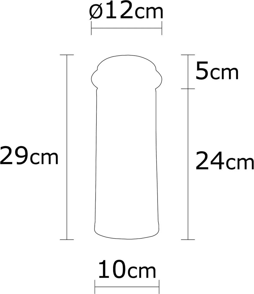 Chandelier Amasra – Preto – 10 cm Diâmetro x 29 cm Altura