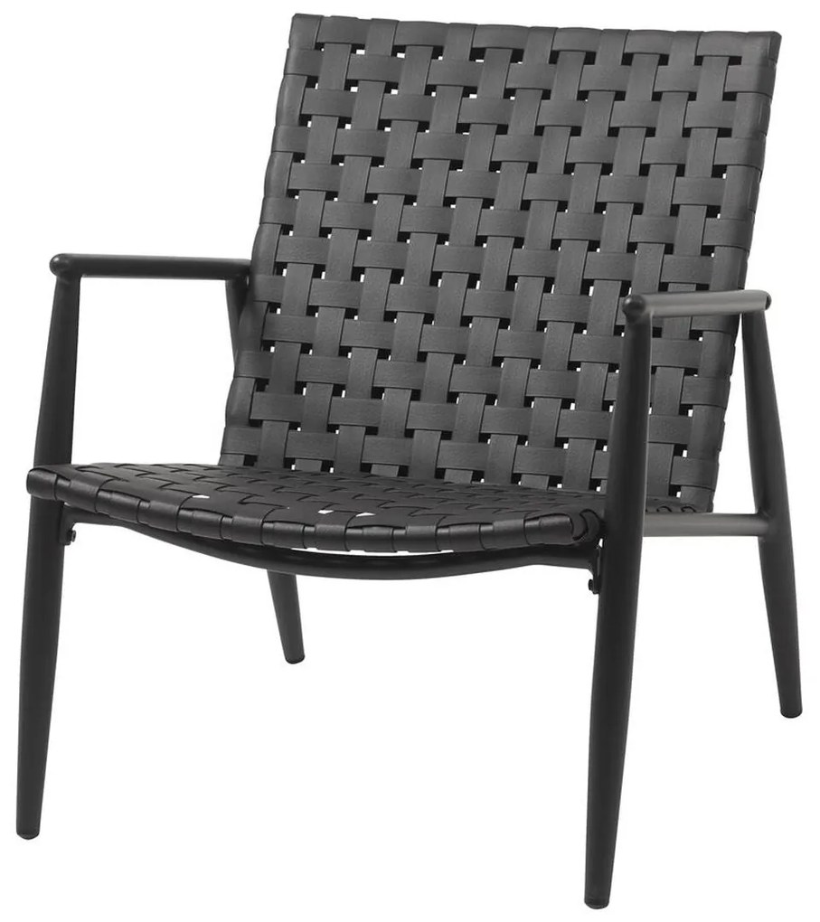 Tuinstoel Jysk 3795090 Rotim sintético Preto Alumínio