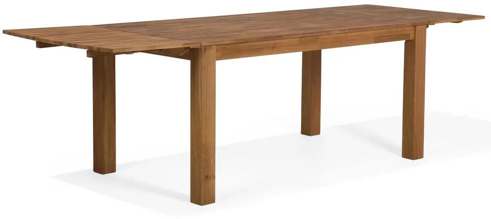 Mesa de jantar extensível em carvalho castanho claro 150/240 x 85 cm MAXIMA Beliani