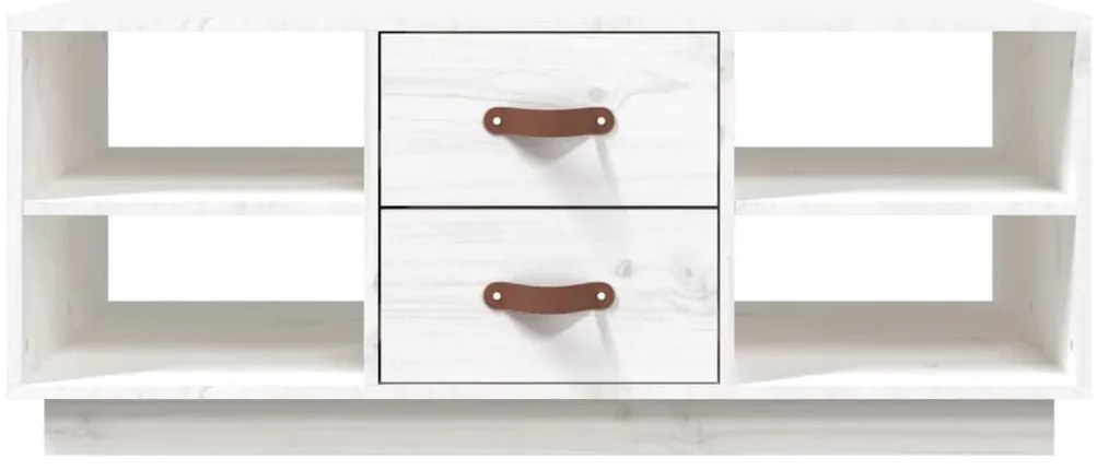 Mesa de centro 100x50x41 cm pinho maciço branco