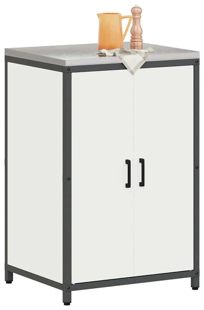Armário de Armazenamento para Cozinha Branco 60 x 50 x 92 cm