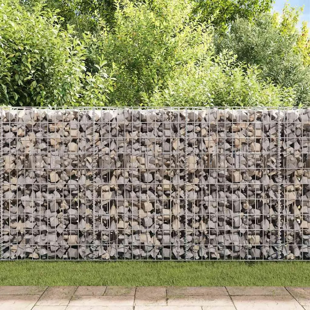 Muro gabião em aço galvanizado 450x30x100 cm