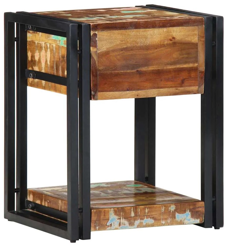 Cabeceira de cama vidaXL 40x35x50 cm Madeira recuperada