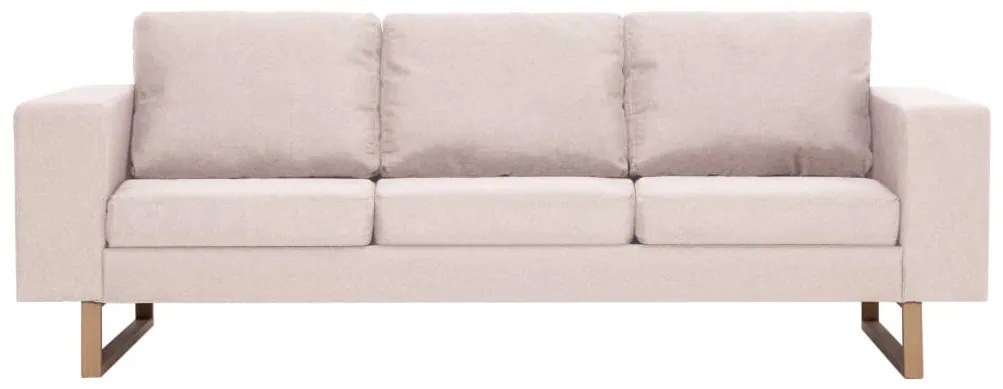 2 pcs conjunto de sofás tecido cor creme
