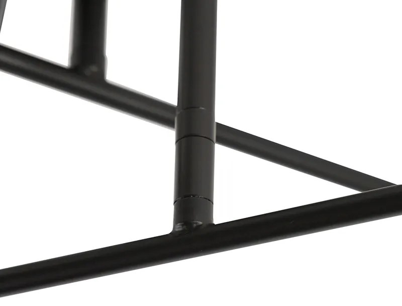 LED Candeeiro de teto inteligente preto com dourado 6 luzes incl. Wifi G95 - Sydney Industrial