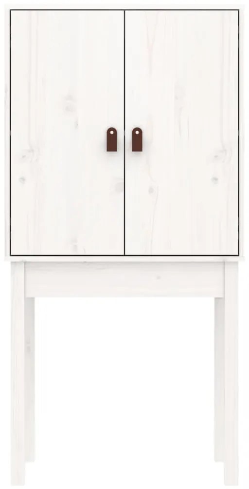 Aparador alto 60x40x120 cm madeira de pinho maciça branco