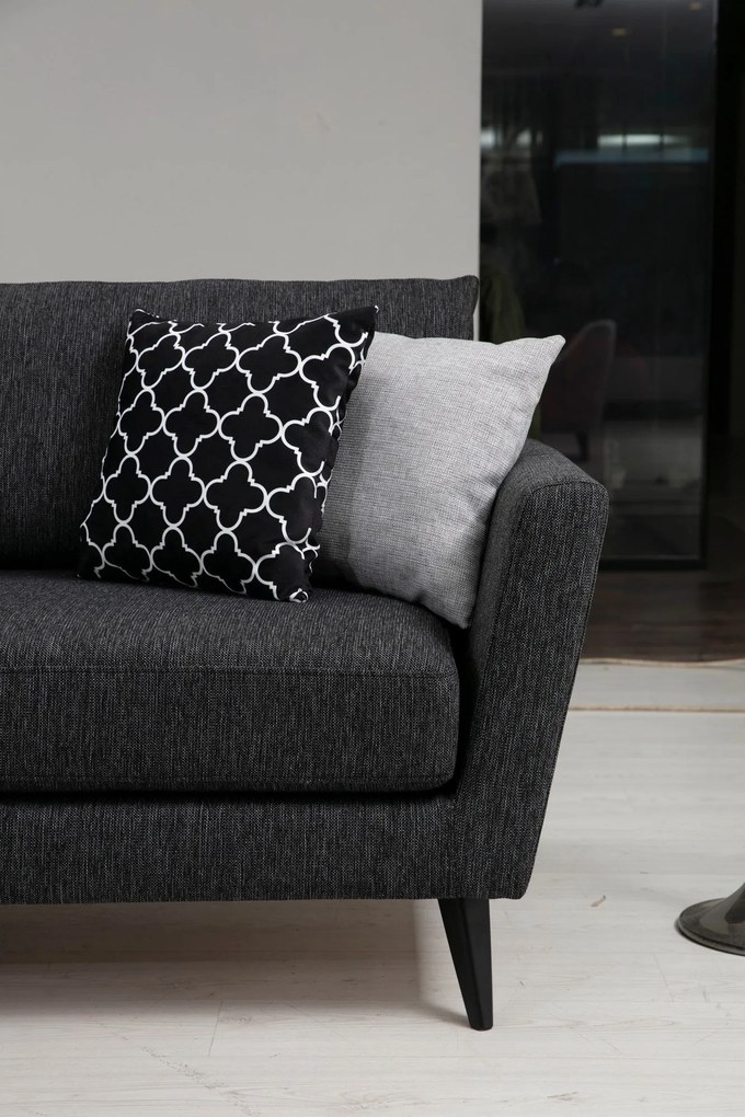 Sofá de 3 Lugares Mayorka – Cinzento Escuro – 215x94x88 cm