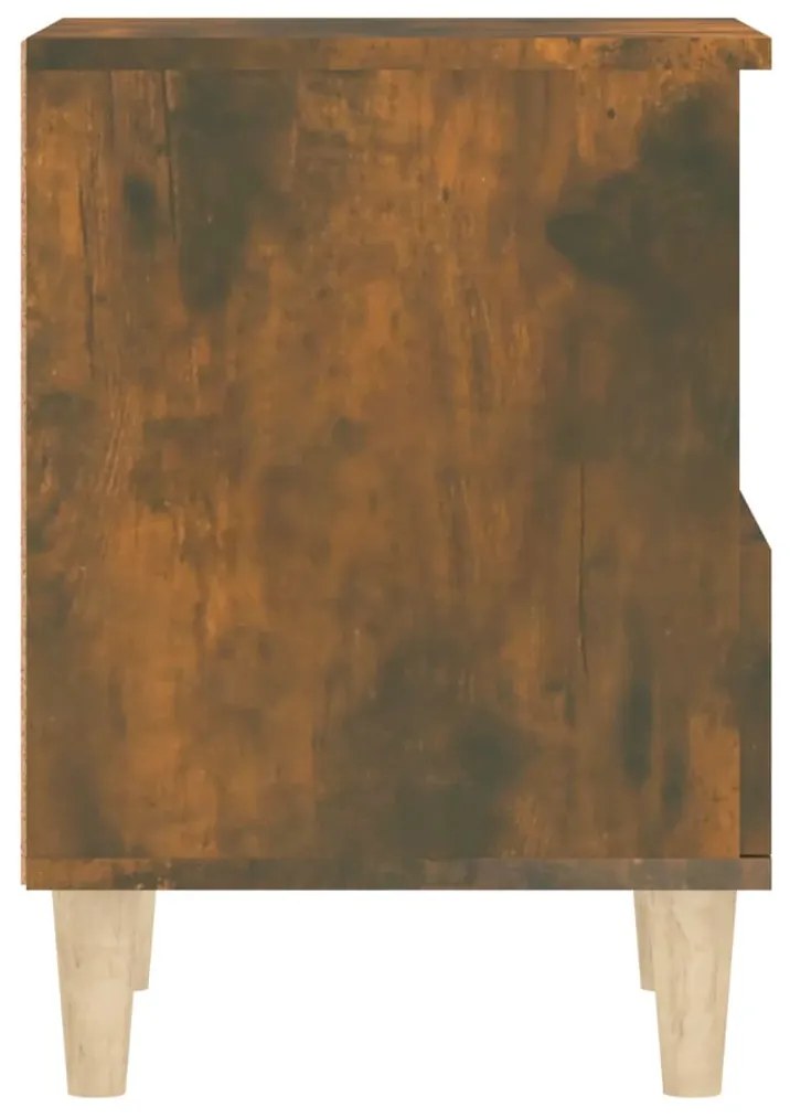 Mesa de cabeceira 40x35x50 cm cor carvalho fumado