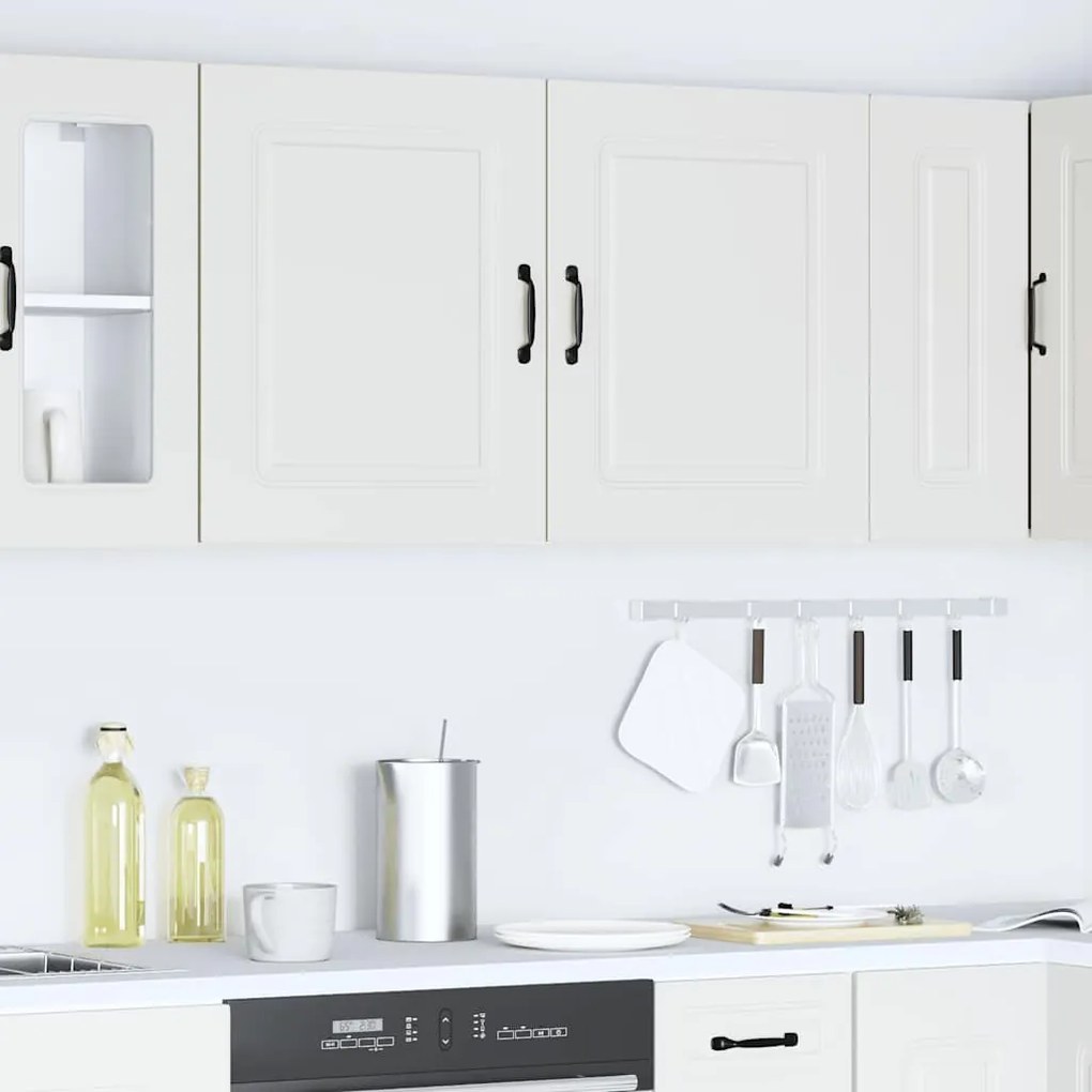 Armários de parede de cozinha 2pcs Kalmar deriv. madeira branco