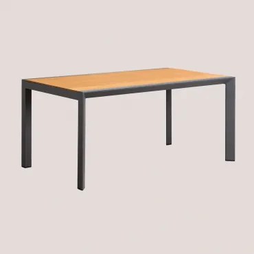 Mesa De Jardim Archer Classic Em Madeira De Eucalipto E Alumínio Cinza Grafito & 160x90 Cm - Sklum