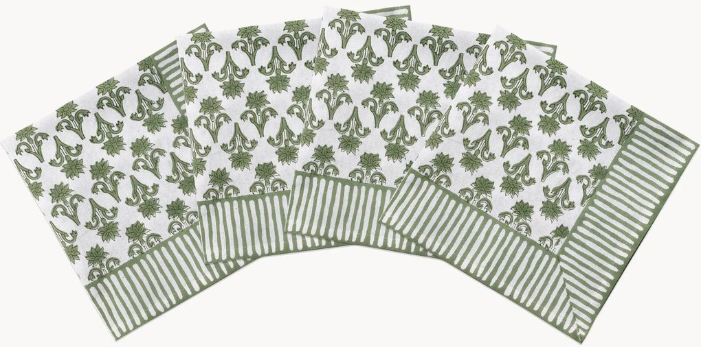 Guardanapos artesanais Lily, conjunto de 4