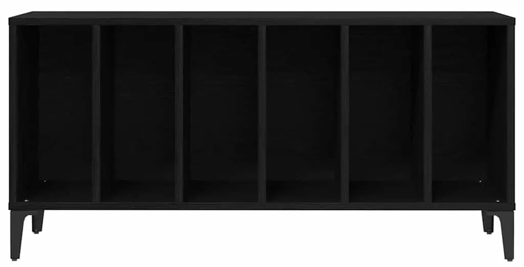 Armário de Carvalho Preto - 100x38x48 cm Feito em Madeira Engenharia