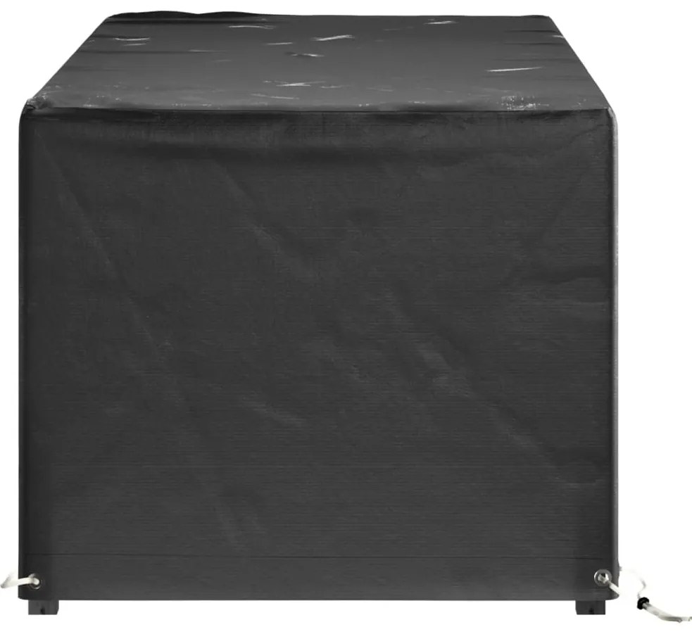 Capas p/ mobília de jardim 2 pcs 8 ilhós 192x82x65cm retangular