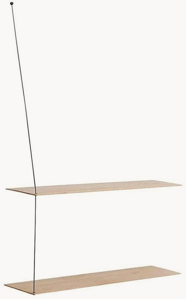 Estante de parede em madeira de carvalho Stedge